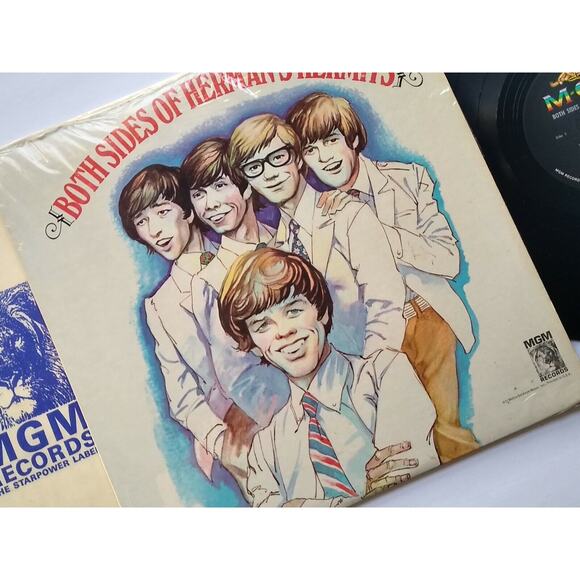 Both Sides Of Herman's Hermits Vinyl LP Record 1966 For Love Bus Stop Pop Rock - Picture 8 of 9